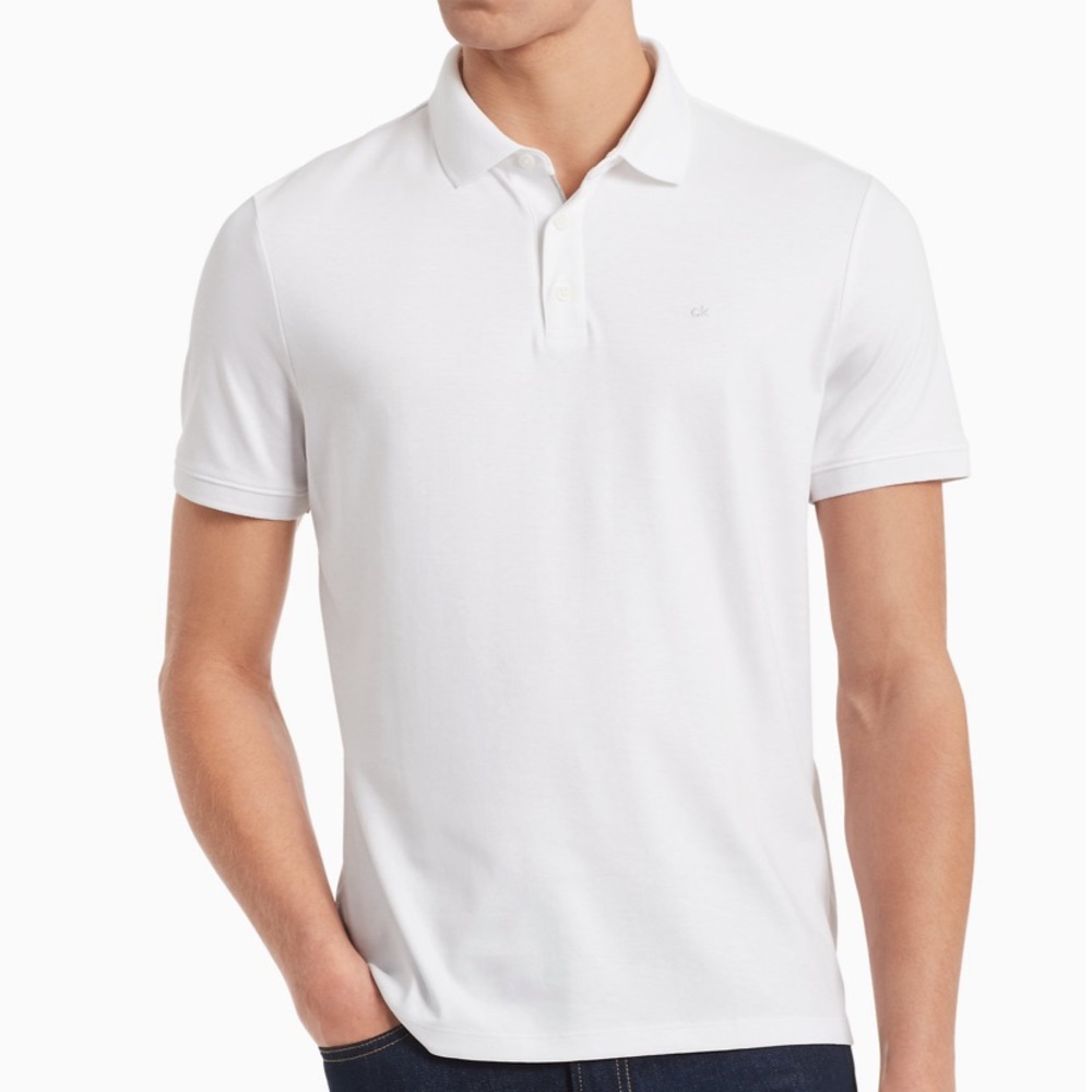 NWT Calvin Klein men’s liquid cotton Polo